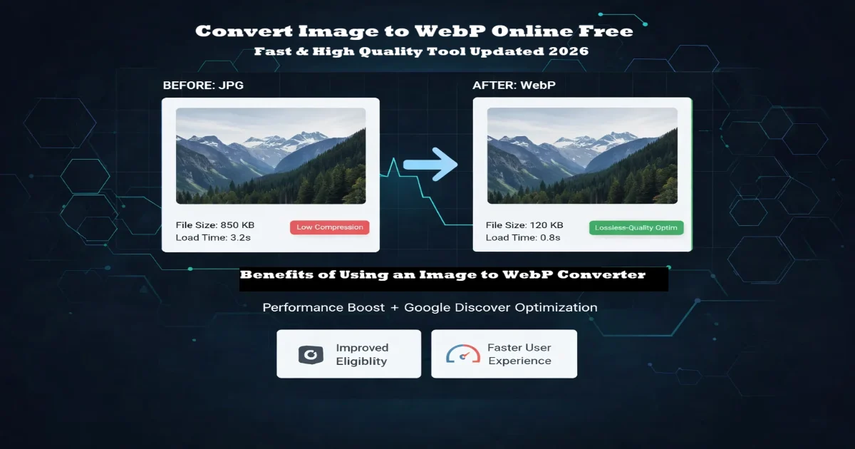 Convert Image to WebP Online Free Fast & High Quality Tool Updated 2026