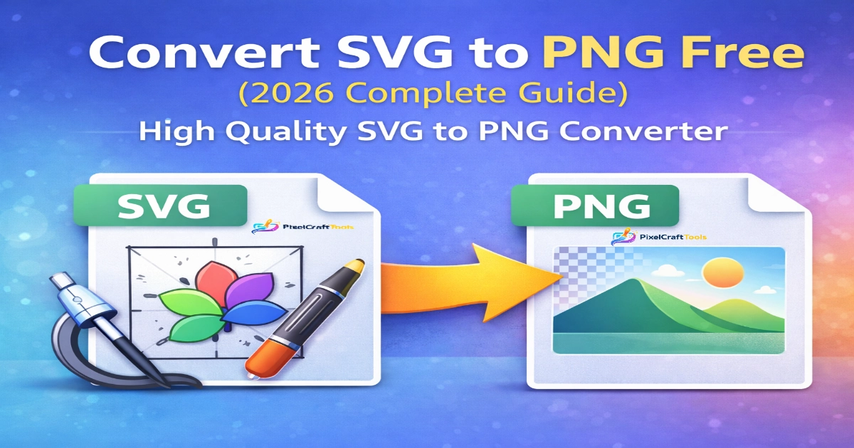 Convert SVG to PNG Online Free (2026 Complete Guide) – High Quality SVG to PNG Converter