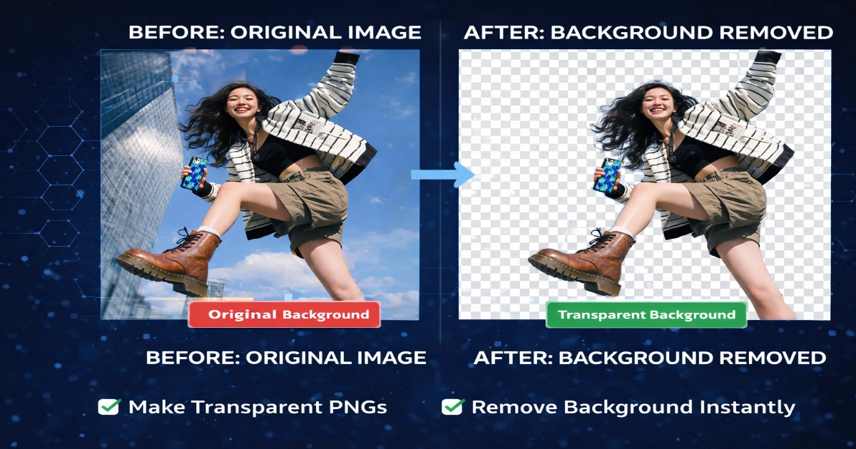 Transparent Background Maker Online Free – PNG, JPG & WebP 2026 Remove Image Background Instantly Updated 2026