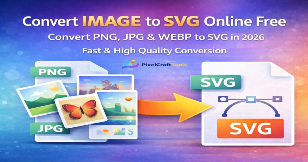 Image To SVG Converter (2026 Updated) – Convert PNG, JPG & WEBP To Vector Online Free Guide